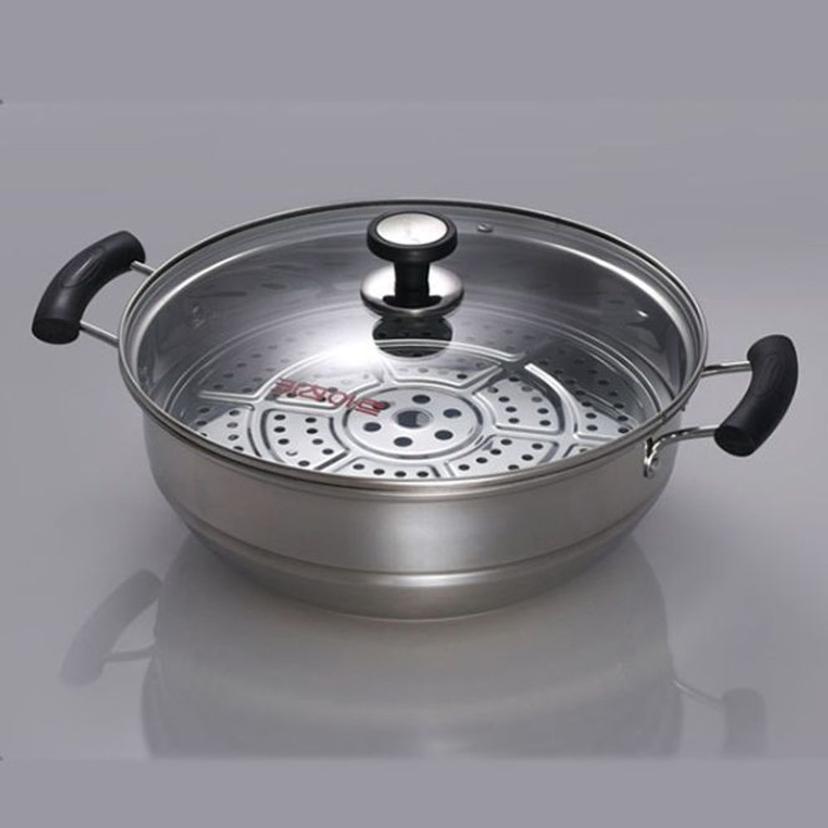 키친아트 스텐 찜 냄비 32cm 대용량 양수 찜기