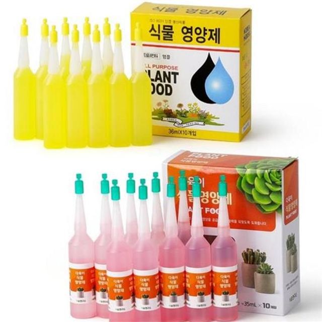 가정용 식물 영양제 간편 식물 앰플 영양제 활력 성장 다육