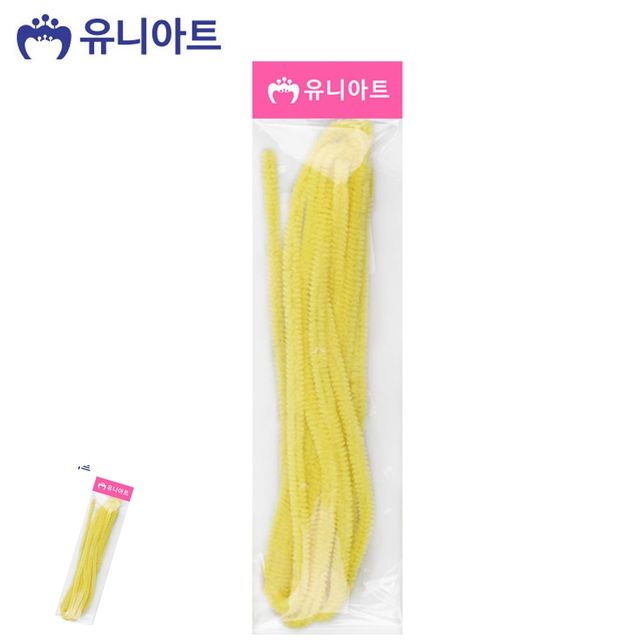 칼라철사모루 공예만들기 나만의 모루인형 만들기 인형재료 연노랑