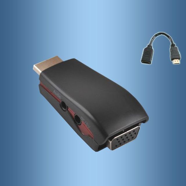 HDMI M-F 젠더 포함 VGA 변환 오디오 컨버터