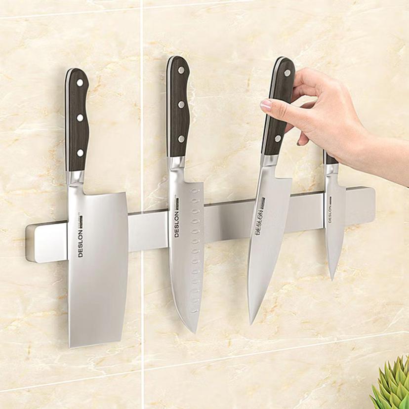 스텐 자석 칼걸이 칼꽂이 조리 도구 정리 거치대 30cm