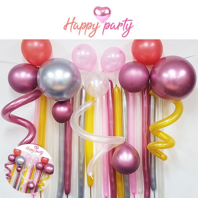 파티가랜더 생일가렌더 풍선장식 가랜드 크롬