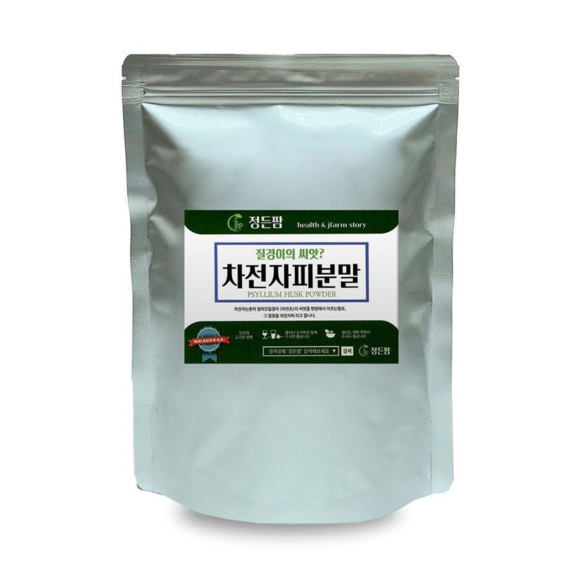 정든팜 차전자피 분말 500g - 식이섬유 질경이 씨앗 껍질