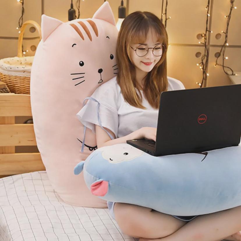 초대형 고양이 모찌 인형 빅사이즈 수면 바디필로우