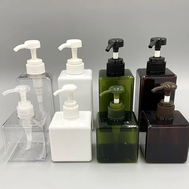 사각 샤워 보틀 손세정제 디스펜서 세제 소분 용기 싱크대 통 샴푸 린스 손소독제 공병 주방 핸드워시 바디
