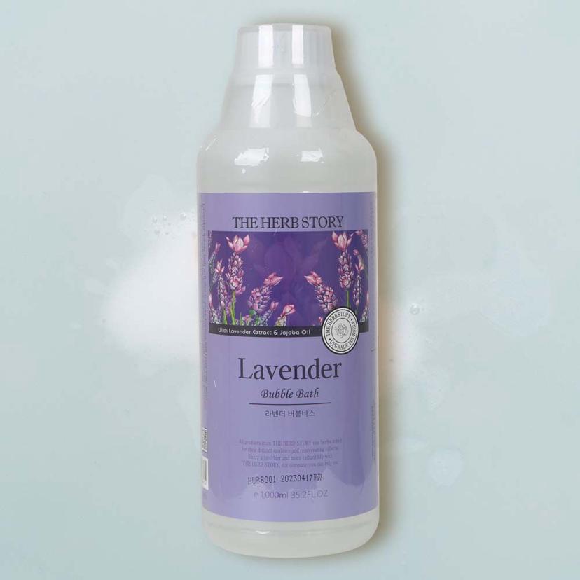 더허브스토리 라벤더 거품 입욕제 버블바스 1000ml