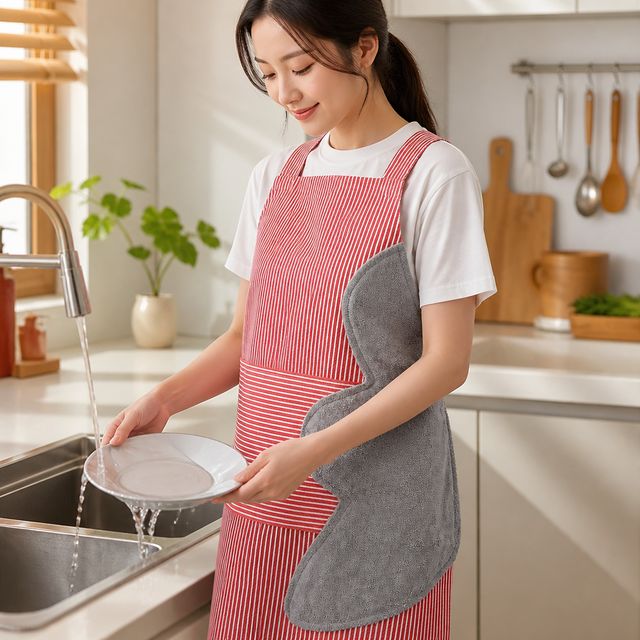 방수 앞치마 주방 설거지용 조리복 식당 작업복 손닦기 가능