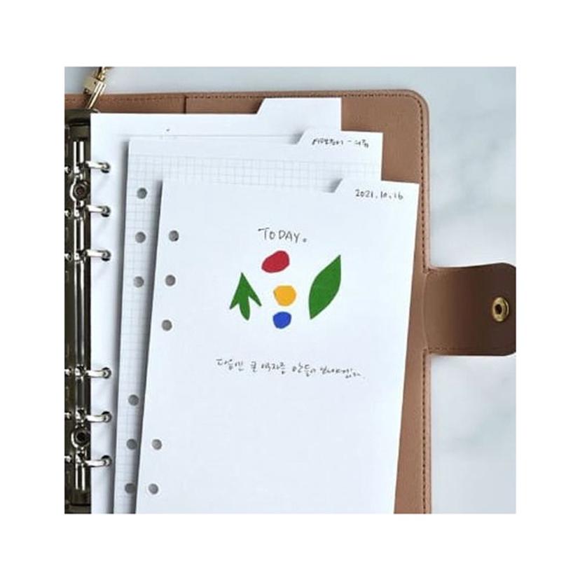 A6 메모 리필 속지 3P 디자인 리필지 인덱스