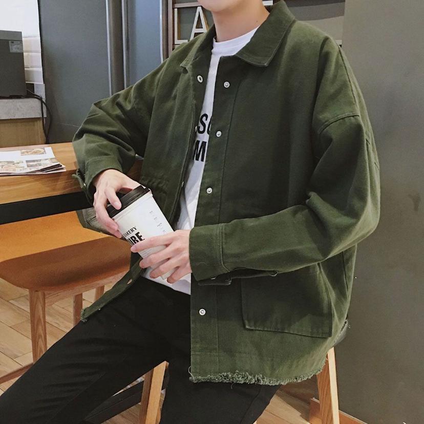 남성 빈티지 박시핏 트러커 자켓 데일리 점퍼