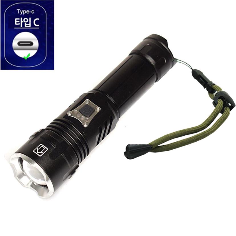 초강력 LED 줌 라이트 랜턴 손전등 XHP90.2