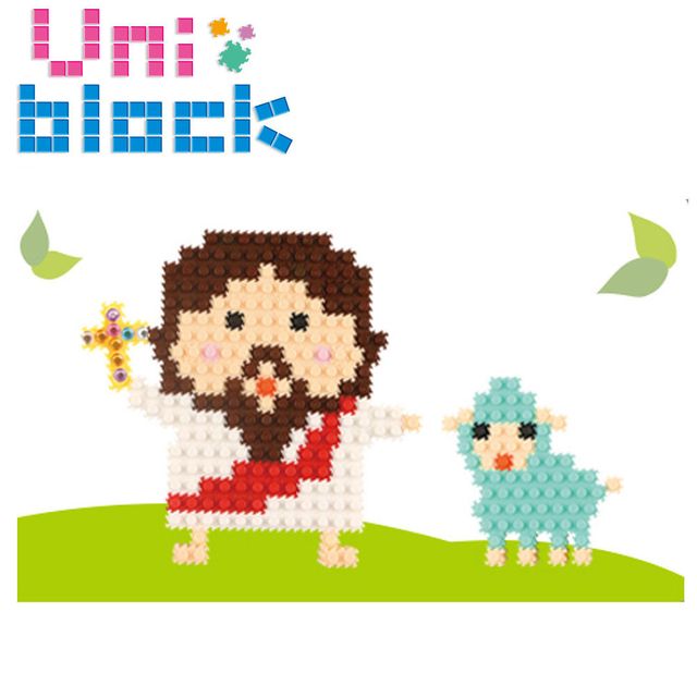 6500 블록 블럭 예수님 유니블럭