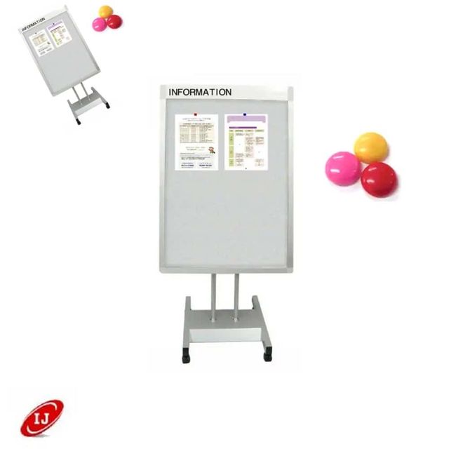스탠드게시판 Light grey 450x780 자석부착식 각도조절스탠드 사무실게시판 회사게시판 실내게시판