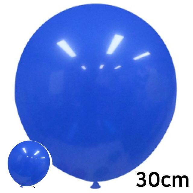 생일파티풍선 고무풍선 라운드풍선 레트로 30cm 풍선 클레인블루 50개입