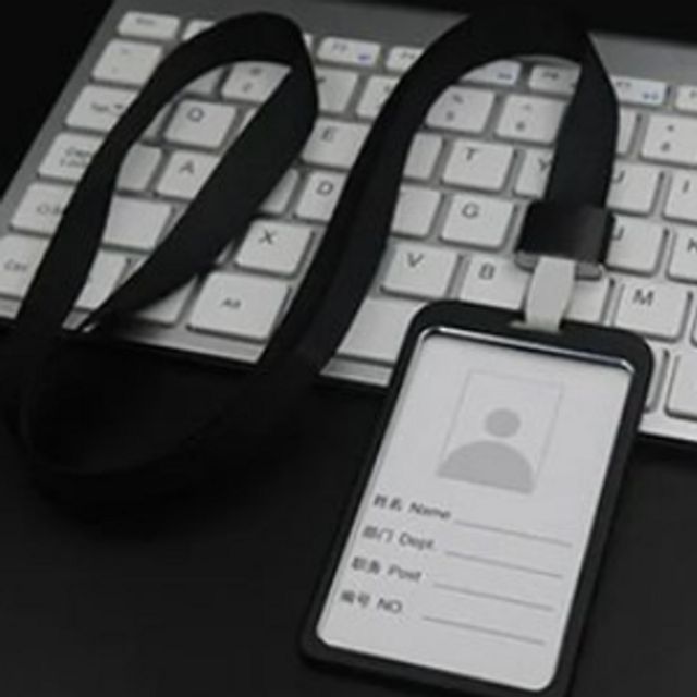 목걸이형 사원증, 알루미늄 메탈 사무용 목걸이