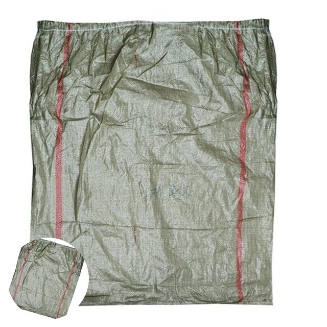 쓰레기포대 낙엽봉투 마대자루 마대 120kg 재활용마대 100x125cm 카키색 100개입
