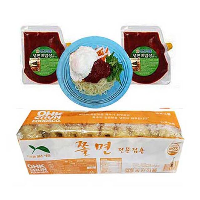 옥천 쫄면 2kg + 비빔장 500gx2봉 10인분 세트