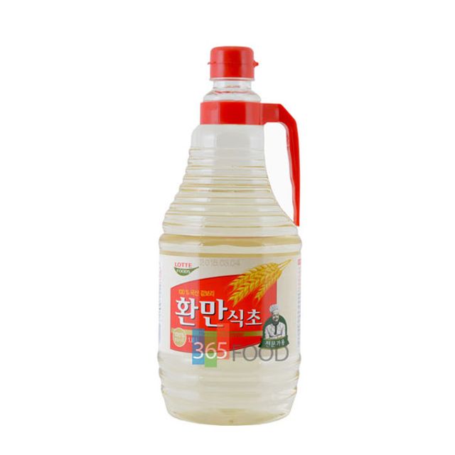 롯데 환만식초 1.8L - 순한 맛의 전통 식초, 요리 및 청소에 활용