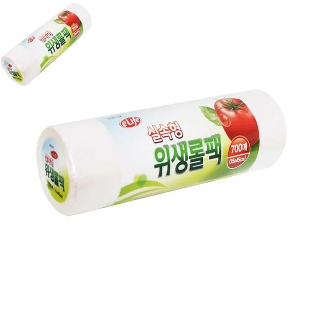 롯데 위생롤팩 실속형 35x45x700매 비닐롤백 야채비닐봉투 소분용비닐 마트비닐봉투