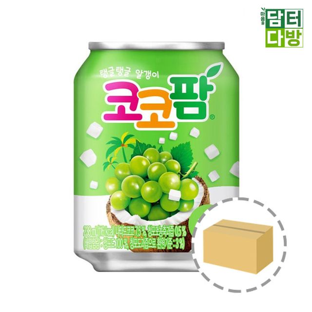 해태음료 코코팜 포도 238ml 24캔 포도주스 간식 추천