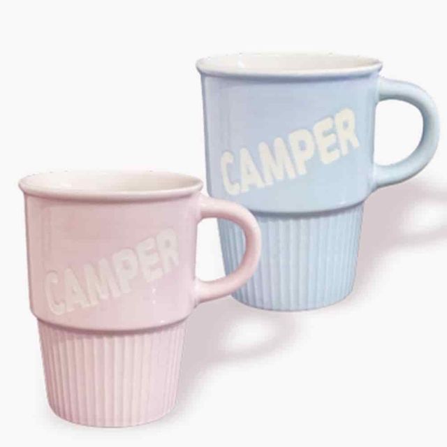 머그컵 블루핑크 2p 530ml 손잡이머그컵 커피컵 예쁜머그컵 캠핑머그컵