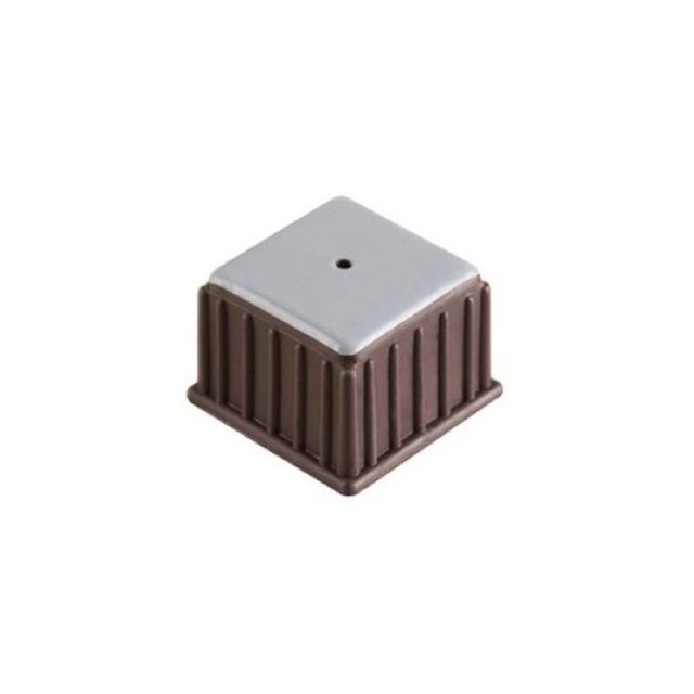 아트사인 1169 사각 갈색 테프론 의자캡 30x25mm 내마모 바닥보호 의자발커버