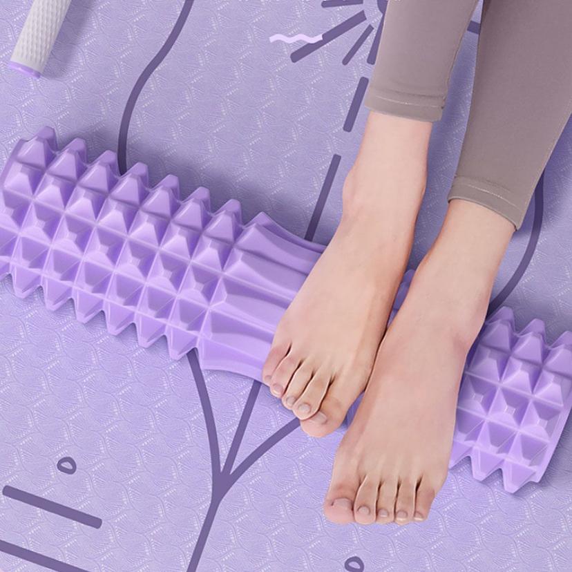 돌기형 폼롤러 - 마사지 스트레칭 요가 필라테스용