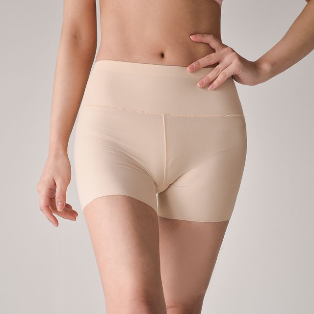 실크 복부 속바지 여성용 편안한 속치마 바지