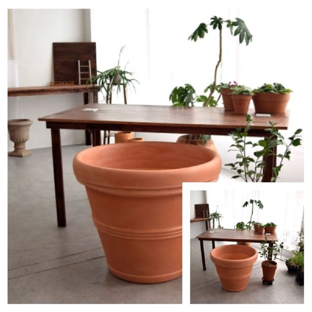 이탈리아 PE 대형화분 R0175 75x61cm 야외화분 베란다화분 정원화분 난간화분