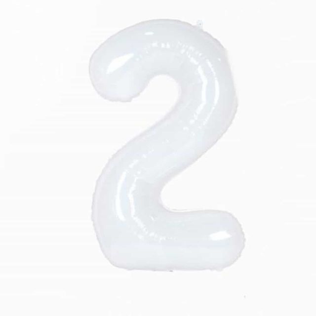 숫자은박풍선대화이트2025패키지 생일파티용품 파티풍선