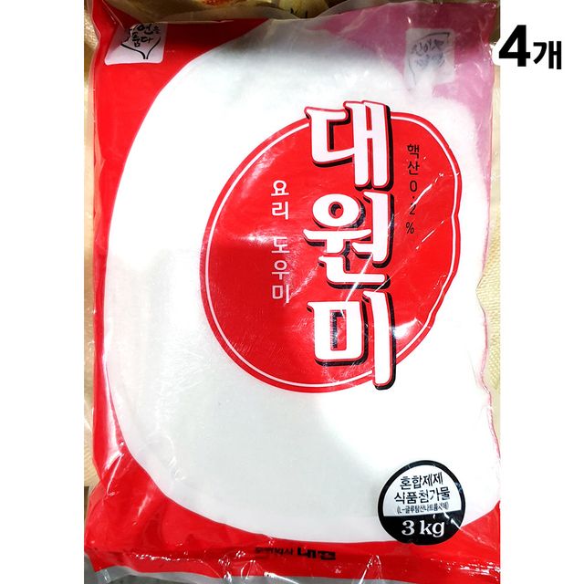 핵산조미료(MSG 대원 3K)X4 - 대용량 감칠맛 조미료 세트, 요리 필수