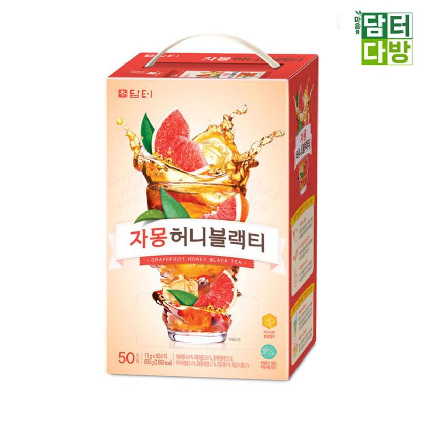 담터 자몽 허니 블랙티 50스틱 - 상큼달콤한 홍차 스틱