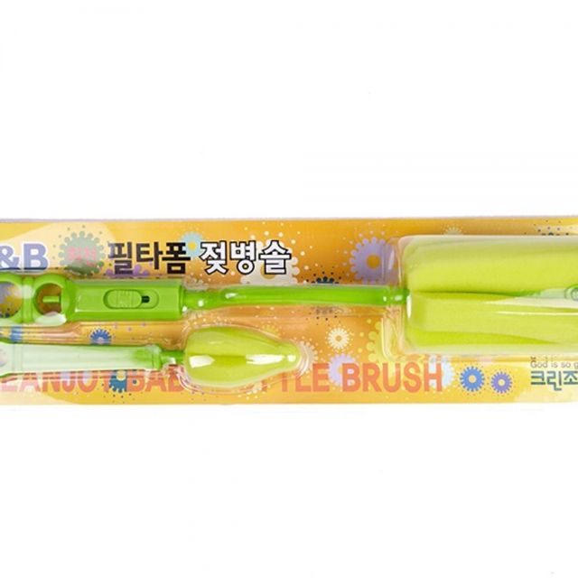 폼헤드 회전 젖병솔 실리콘솔 젖병세정용품 소독솔