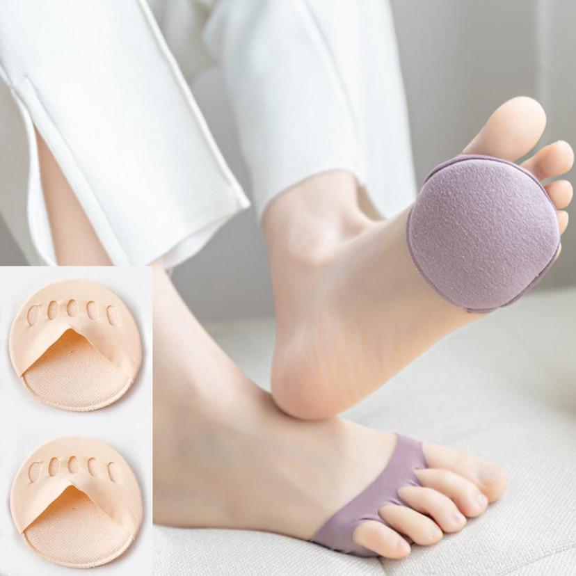 여성 덧신 발앞꿈치 패드, 폭신한 발바닥 쿠션 1켤레