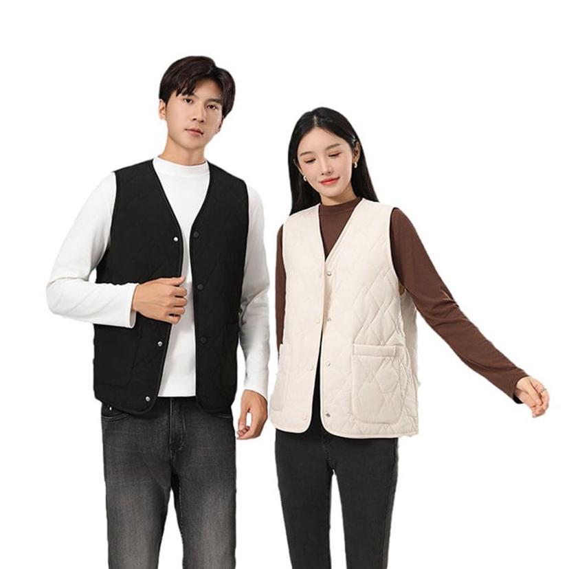 남녀공용 고퀄리티 솜패딩 조끼 - 겨울 이너 방한 보온
