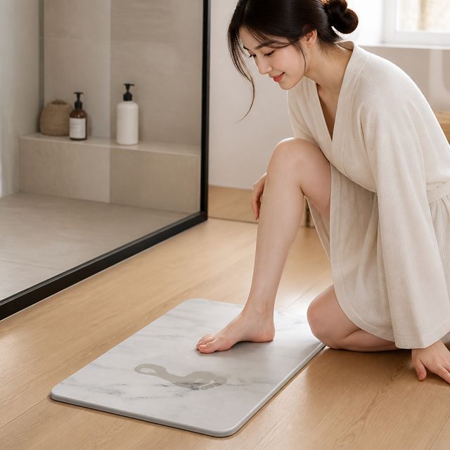규조토 욕실 발매트 사포 포함 샌드페이퍼 증정 화장실 매트