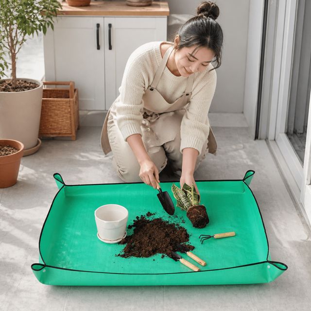 소형 식물 가드닝 원예용 방수 깔판 베란다 화단용