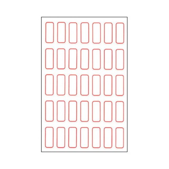 세모네모 일반 견출지 10x24mm 10매x20묶음 - 소형 라벨링용 미니 견출지