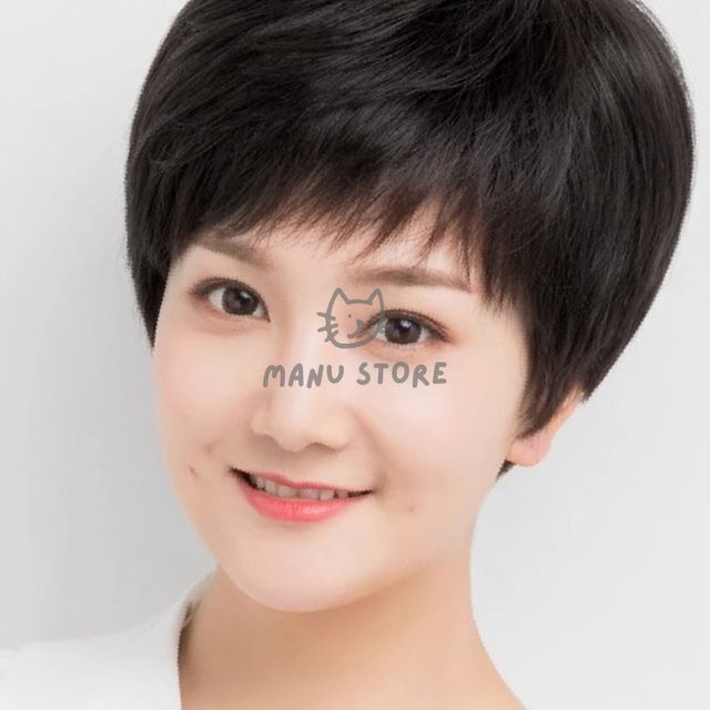 가발관리 앞머리가발 인모 정수리가발 블랙