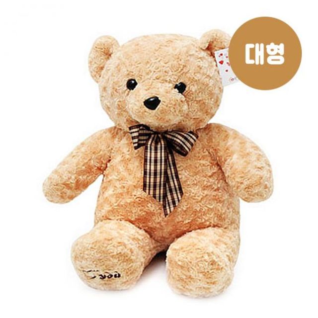 토토리본베어인형 브라운 대형 68cm 곰인형 선물용