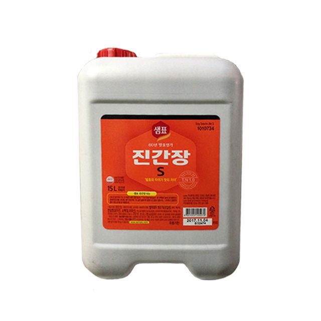 샘표 진S 간장 15L - 프리미엄 대용량 간장