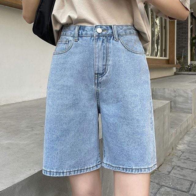 여성 데님 반바지 캐주얼 숏팬츠 여름 청반바지 2색