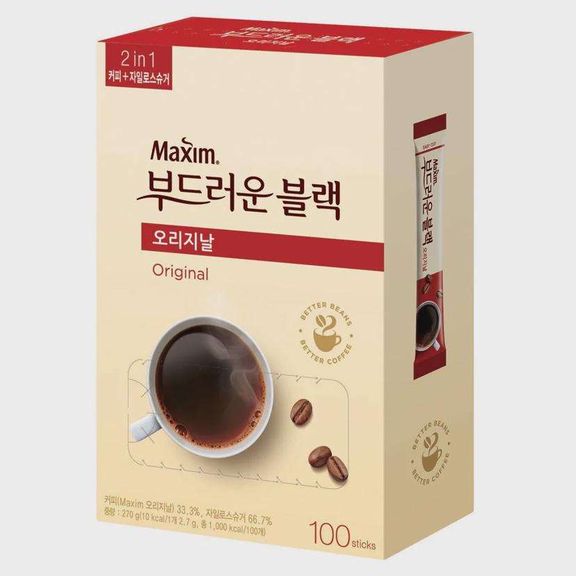 맥심 부드러운 블랙 오리지날 100T - 인스턴트 커피