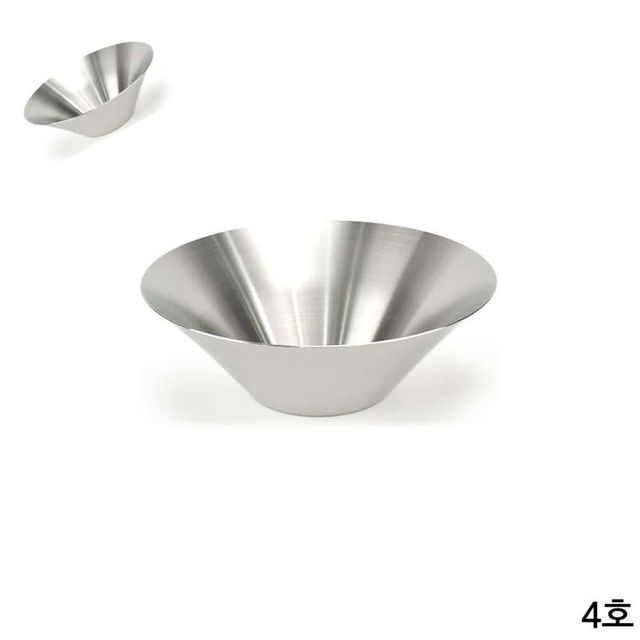 스테인레스 다용도 샐러드볼 믹싱볼 무광 4호 24.5cm 스테인리스그릇 스텐볼 스테인레스식기 우동그릇