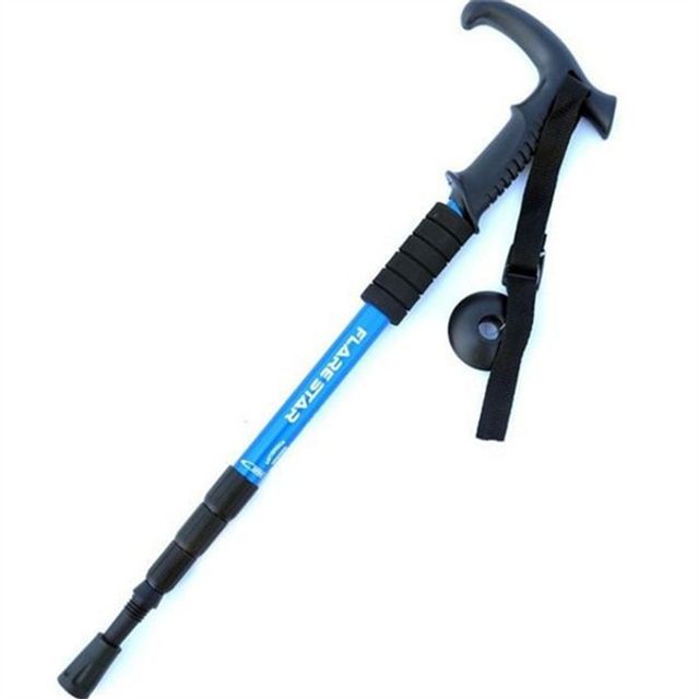 접이식 등산 스틱 4단 등산 스틱 초경량 휴대용 트레킹 지팡이 하이킹 안전등 산책 용품