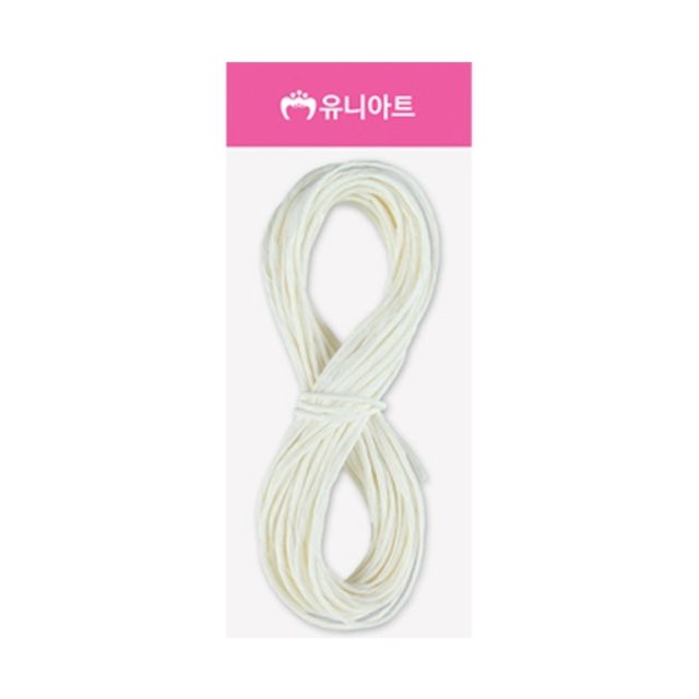 혜명몰 유니아트 1000 칼라 지끈 2mm 흰색 - 개 (1개입) 지끈공예 만들기재료 선물포장끈 포장지끈 종이지