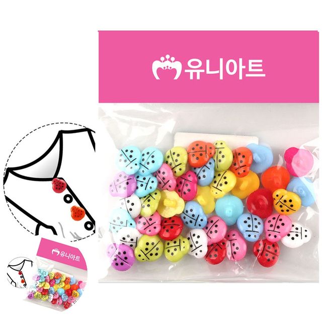 악세사리단추 디자인단추 무당벌레 단추