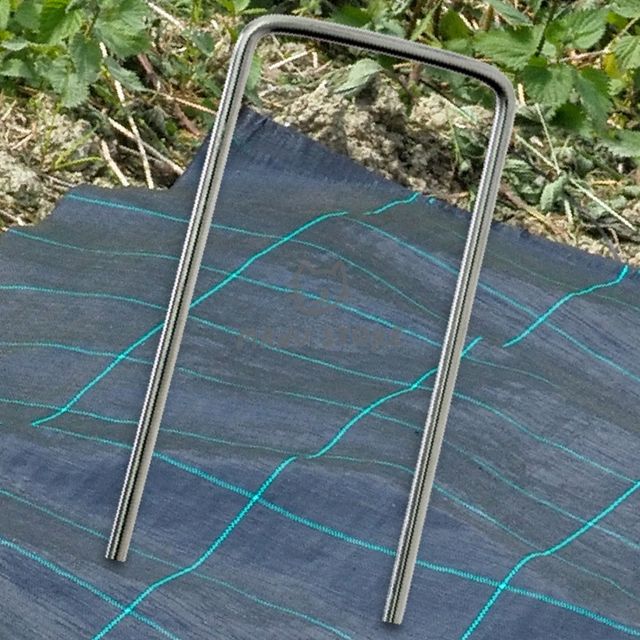 잡초매트고정핀 멀칭고정핀소 멀칭 잔디 고정핀 100p세트 20cm