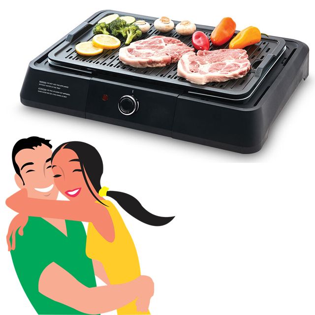 실용적인 사이즈 바베큐 전기그릴, 홈파티 필수템
