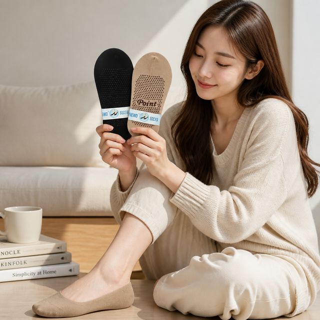 지압 페이크삭스 앞코트임 발각질 보호 덧신 낱개포장형