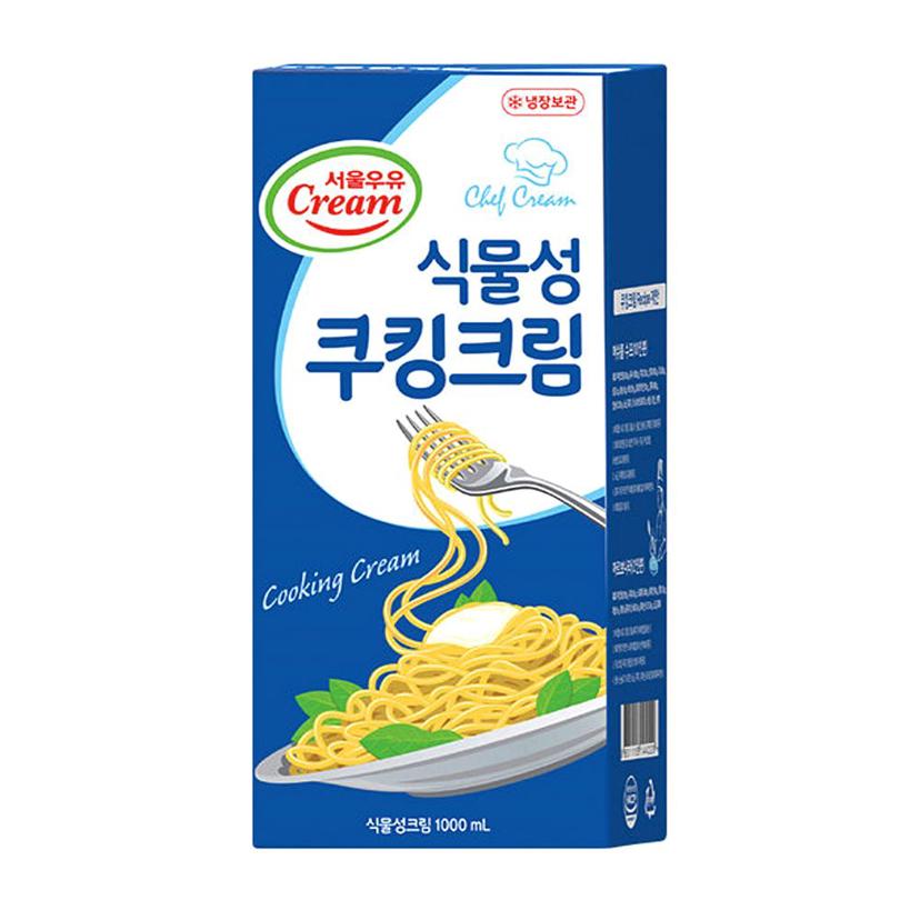 서울우유 식물성 쿠킹크림 1L 냉장 요리용 크림